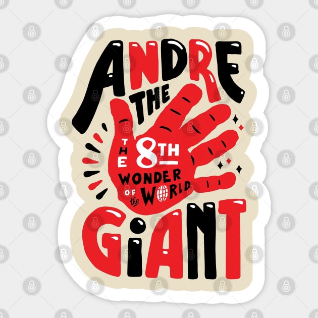 Andre the giant Sticker by THEVARIO